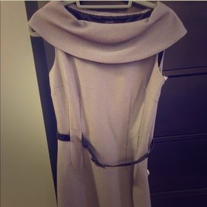 Tahari black and white dress