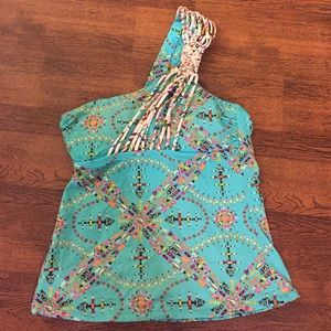 One shoulder swimsuit top