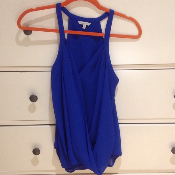 Naked zebra blue top