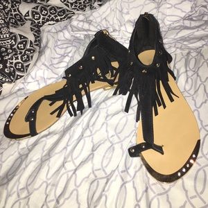 Fringe Sandals