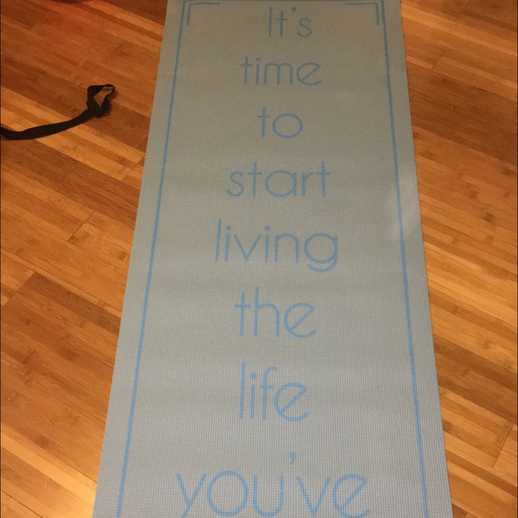 Baby blue yoga mat