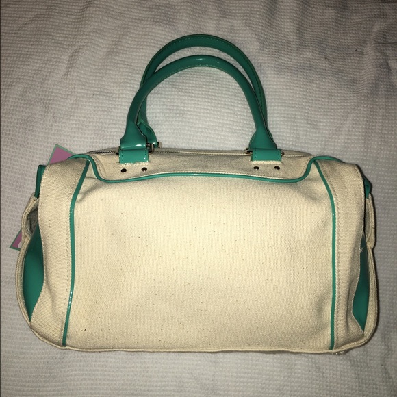Beige & Torquiose green VS beauty bag - Picture 2 of 4