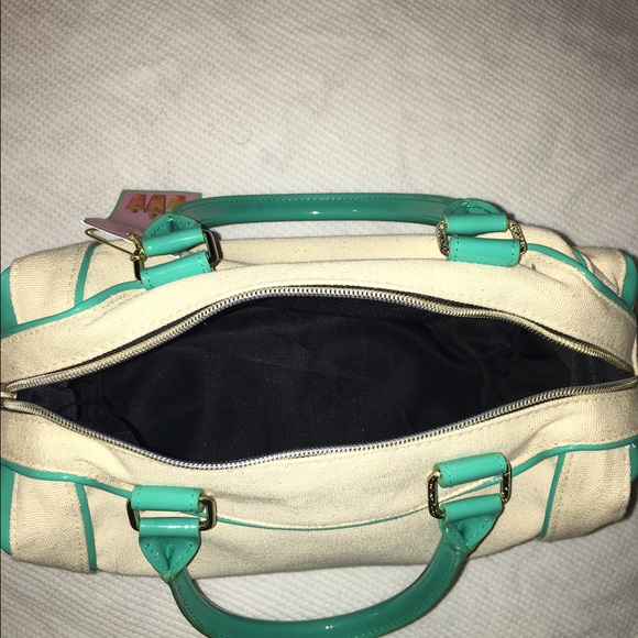 Beige & Torquiose green VS beauty bag - Picture 3 of 4