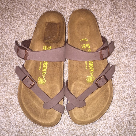 Birkenstock Shoes - Birkenstock Mayari Birko-Flor Mocha Sandals