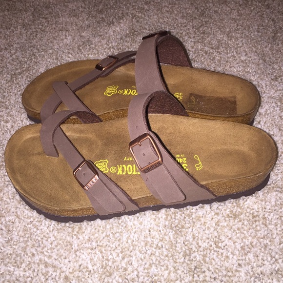 Birkenstock Mayari Birko-Flor Mocha Sandals - Picture 2 of 4