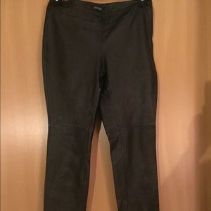 White House Black Market leather pant.