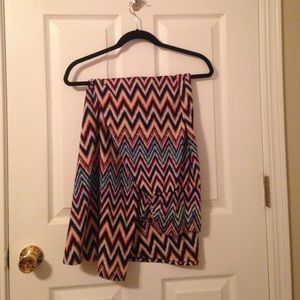 Chevron Multicolored maxi skirt