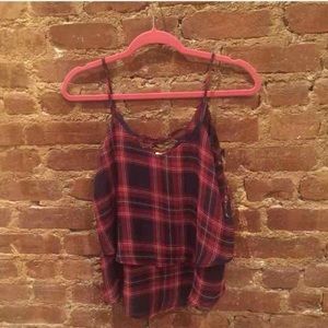 Plaid blouse
