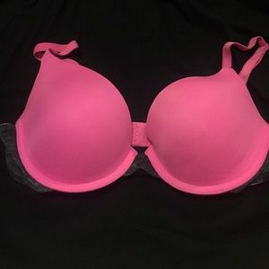 Pink- Pink and Grey 36B push-up bra.