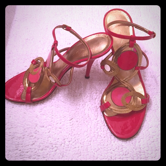 Red Casadei sandals