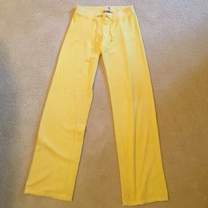 (NWOT) Juicy Couture yellow terrycloth pants