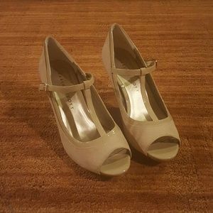 Nude T Strap 2in Heel