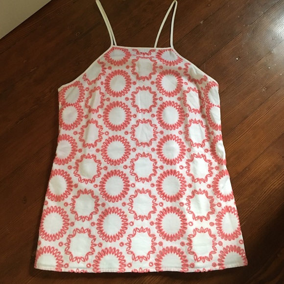 Milly for Banana Republic embroidered summer top