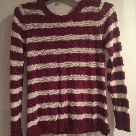Striped knit sweater