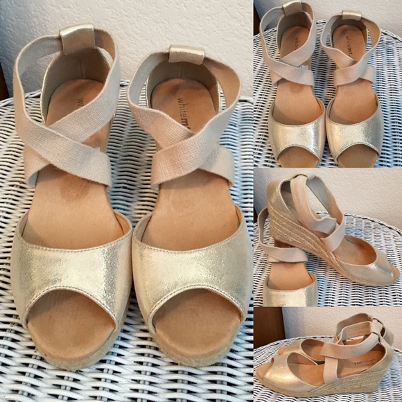 White Mountain strappy wedge