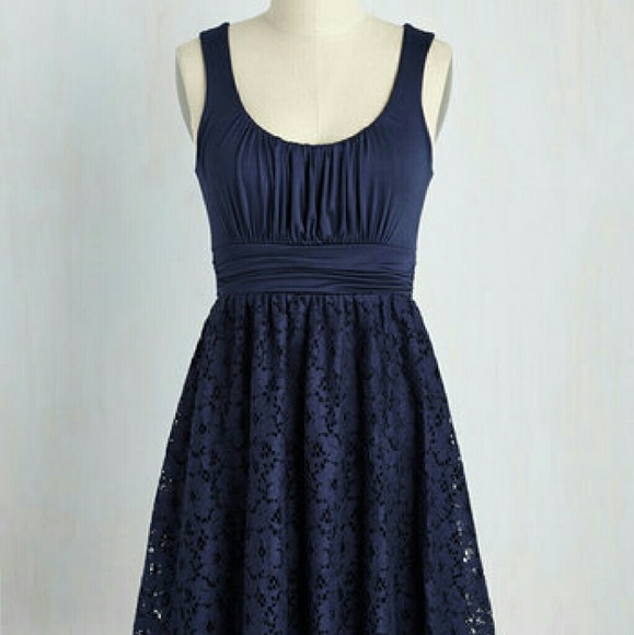 Modcloth Artisan Iced Tea Dress in Blueberry