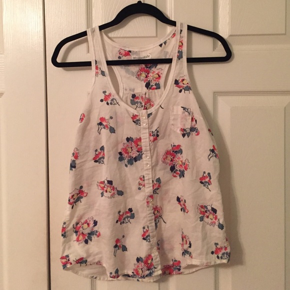 Floral Button Down Tank