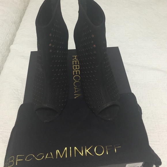 Rebecca Minkoff Shoes - Authentic Rebekah minkoff  suedebootie stunner