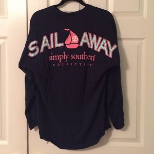 Sail Away Simply Southern Long Sleeve Tee