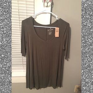 Olive Green Sexy Tee W/Tags