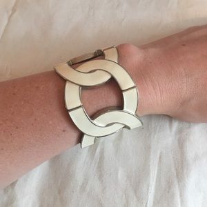 Ivory/gold enamel bracelet