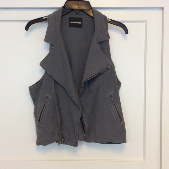 Monrow grey cotton vest