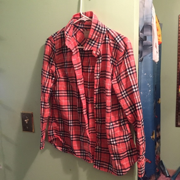 Banana republic flannel button up shirt
