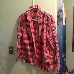 Banana republic flannel button up shirt