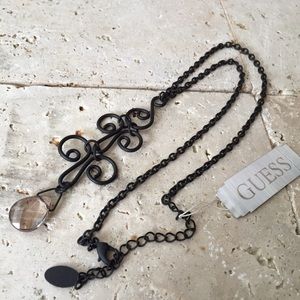 $3 Bundle Item - NWT Guess Black Metal Necklace