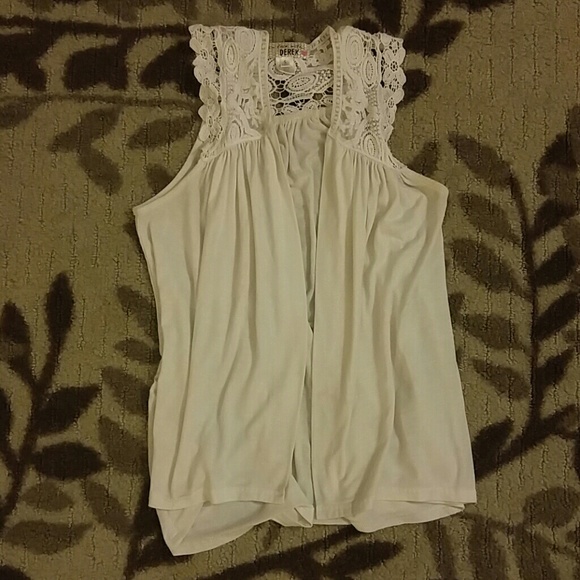 White Open Cardigan