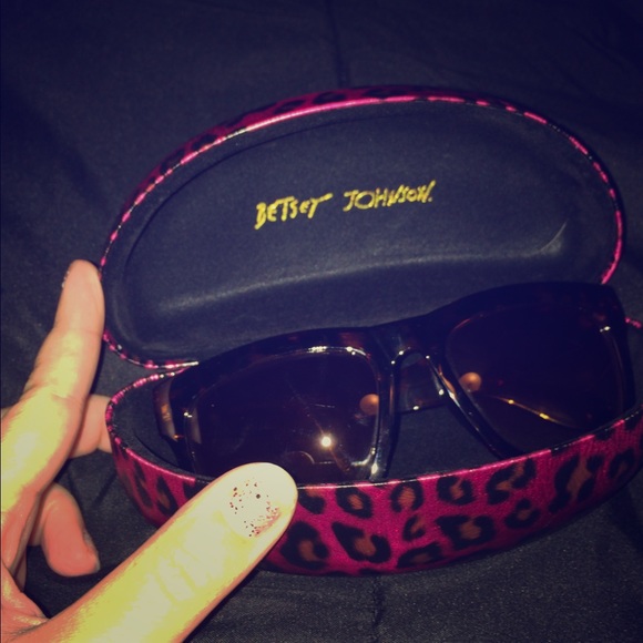 Betsey Johnson Brown Sunglasses with Case