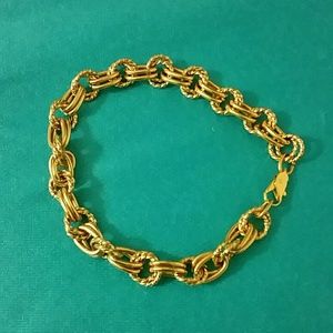 Gold Double Link Bracelet