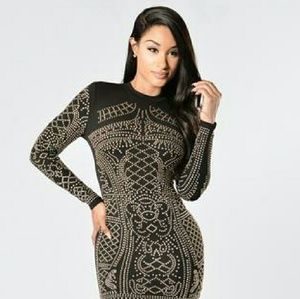 Fashion nova balmain inspired dress