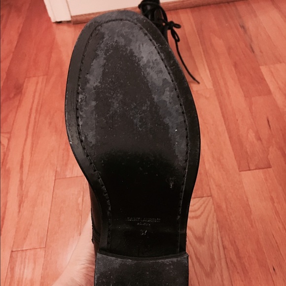 Saint Laurent Ranger Black Ankle Combat Boots - Picture 4 of 4