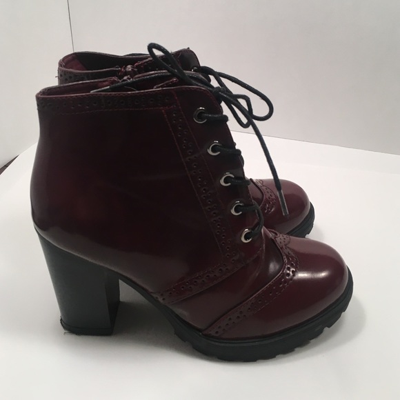Maroon Booties