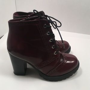 Maroon Booties