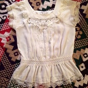 Ivory Lace Blouse