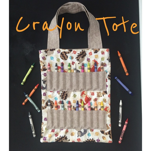 Other - Full Size Crayon Tote! NWT! Forest Animals!