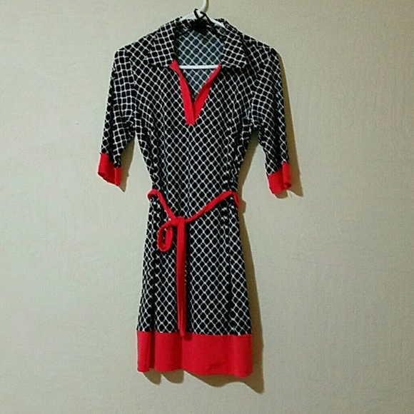 Black and white dress