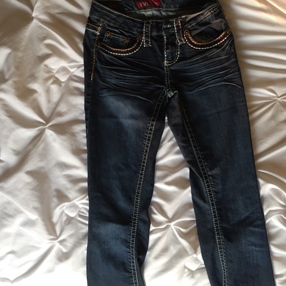 dark blue jeans - Picture 2 of 2