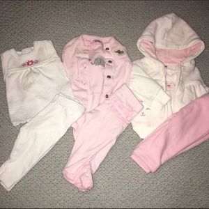 Lot of Newborn Carters baby girl set