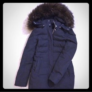 Zara black fall winter down XS puffer jacket coat