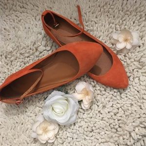 Madewell ankle strap wedges