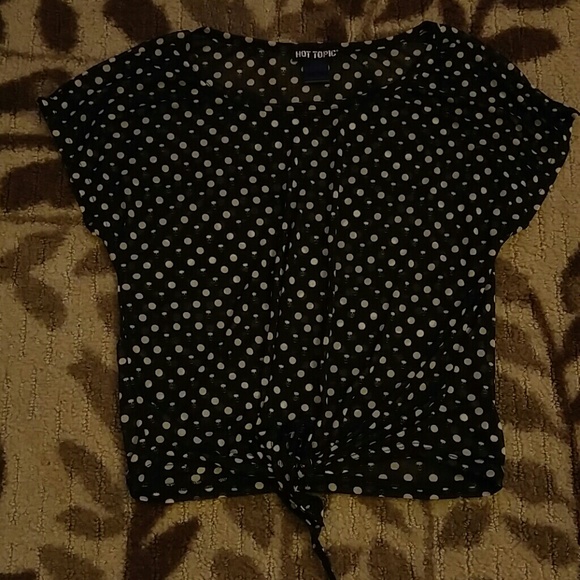 Black Sheer Top