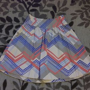 Multi color skirt.