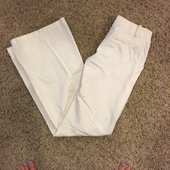 Marni white denim flared pants