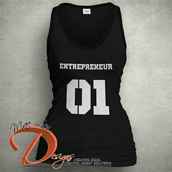 Entrepreneur Life Jersey Tank Black