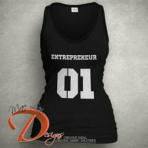 Entrepreneur Life Jersey Tank Black