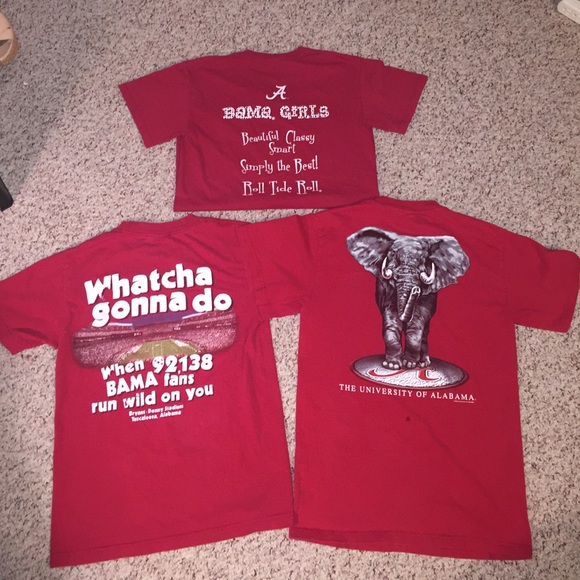 NEW 3 Alabama crimson tshirt bundle!