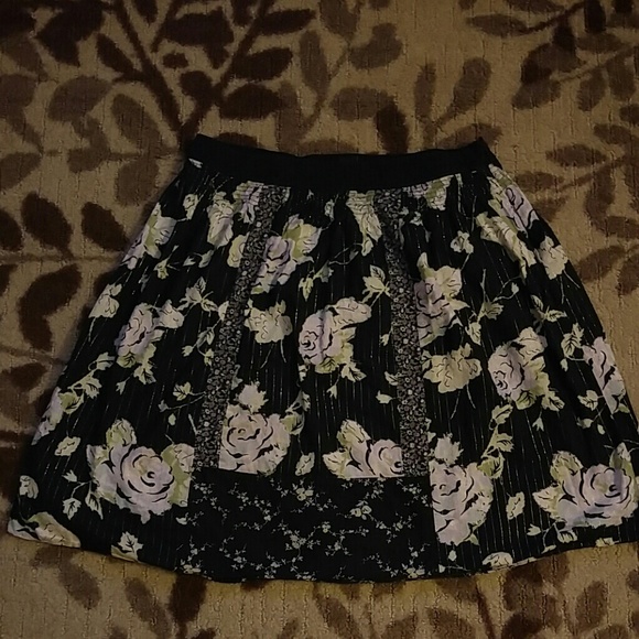 Black A Line Skirt.